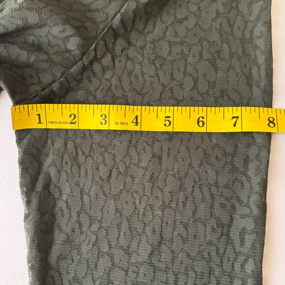 NWOT Jones NY Signature Woman Blouse sz XL Dressy Olive Green Lacey 3/4 Sleeves - Picture 12 of 12